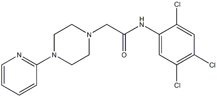 2-(4-pyridin-2-ylpiperazin-1-yl)-N-(2,4,5-trichlorophenyl)acetamide 구조식 이미지