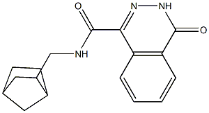 N-(3-bicyclo[2.2.1]heptanylmethyl)-4-oxo-3H-phthalazine-1-carboxamide Structure