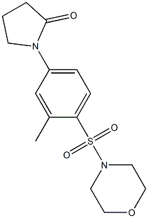 1-(3-methyl-4-morpholin-4-ylsulfonylphenyl)pyrrolidin-2-one 구조식 이미지