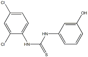 1-(2,4-dichlorophenyl)-3-(3-hydroxyphenyl)thiourea 구조식 이미지