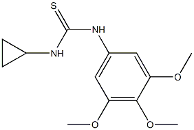 1-cyclopropyl-3-(3,4,5-trimethoxyphenyl)thiourea Structure