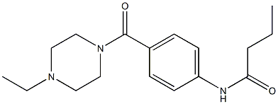 N-[4-(4-ethylpiperazine-1-carbonyl)phenyl]butanamide Structure