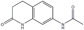 N-(2-oxo-3,4-dihydro-1H-quinolin-7-yl)acetamide 구조식 이미지