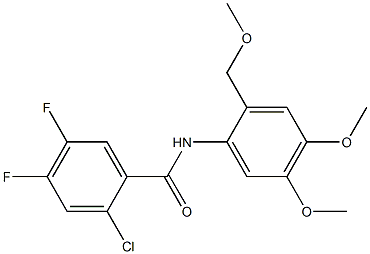 2-chloro-N-[4,5-dimethoxy-2-(methoxymethyl)phenyl]-4,5-difluorobenzamide 구조식 이미지