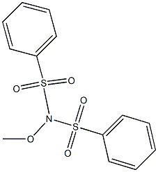 N-(benzenesulfonyl)-N-methoxybenzenesulfonamide 구조식 이미지
