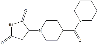 3-[4-(piperidine-1-carbonyl)piperidin-1-yl]pyrrolidine-2,5-dione Structure