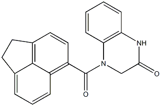 4-(1,2-dihydroacenaphthylene-5-carbonyl)-1,3-dihydroquinoxalin-2-one 구조식 이미지