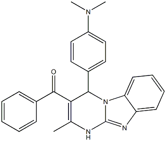 [4-[4-(dimethylamino)phenyl]-2-methyl-1,4-dihydropyrimido[1,2-a]benzimidazol-3-yl]-phenylmethanone 구조식 이미지