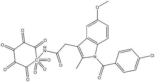 2-[1-(4-chlorobenzoyl)-5-methoxy-2-methylindol-3-yl]-N-(4-octoxyphenyl)acetamide 구조식 이미지