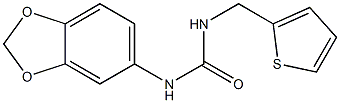 1-(1,3-benzodioxol-5-yl)-3-(thiophen-2-ylmethyl)urea Structure