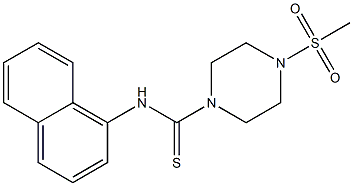 4-methylsulfonyl-N-naphthalen-1-ylpiperazine-1-carbothioamide 구조식 이미지