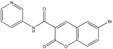 6-bromo-2-oxo-N-pyridin-3-ylchromene-3-carboxamide 구조식 이미지