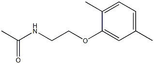 N-[2-(2,5-dimethylphenoxy)ethyl]acetamide 구조식 이미지