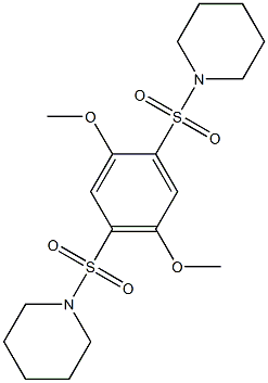 1-(2,5-dimethoxy-4-piperidin-1-ylsulfonylphenyl)sulfonylpiperidine 구조식 이미지