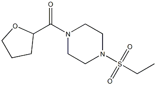 (4-ethylsulfonylpiperazin-1-yl)-(oxolan-2-yl)methanone Structure