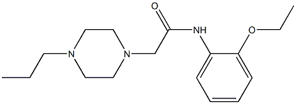 N-(2-ethoxyphenyl)-2-(4-propylpiperazin-1-yl)acetamide 구조식 이미지