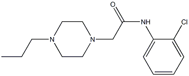 N-(2-chlorophenyl)-2-(4-propylpiperazin-1-yl)acetamide Structure