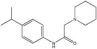 2-piperidin-1-yl-N-(4-propan-2-ylphenyl)acetamide 구조식 이미지