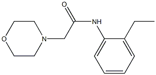 N-(2-ethylphenyl)-2-morpholin-4-ylacetamide Structure