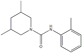 3,5-dimethyl-N-(2-methylphenyl)piperidine-1-carboxamide 구조식 이미지