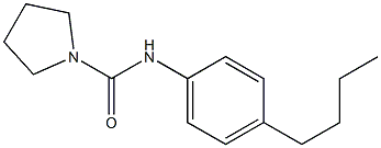 N-(4-butylphenyl)pyrrolidine-1-carboxamide Structure