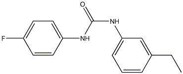 1-(3-ethylphenyl)-3-(4-fluorophenyl)urea 구조식 이미지