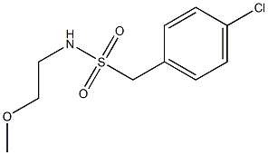 1-(4-chlorophenyl)-N-(2-methoxyethyl)methanesulfonamide Structure