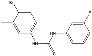 1-(4-bromo-3-methylphenyl)-3-(3-fluorophenyl)thiourea Structure