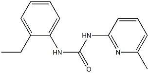 1-(2-ethylphenyl)-3-(6-methylpyridin-2-yl)urea Structure