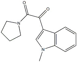 1-(1-methylindol-3-yl)-2-pyrrolidin-1-ylethane-1,2-dione 구조식 이미지