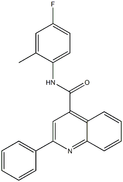 N-(4-fluoro-2-methylphenyl)-2-phenylquinoline-4-carboxamide Structure