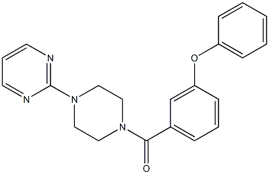 (3-phenoxyphenyl)-(4-pyrimidin-2-ylpiperazin-1-yl)methanone Structure