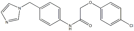 2-(4-chlorophenoxy)-N-[4-(imidazol-1-ylmethyl)phenyl]acetamide 구조식 이미지