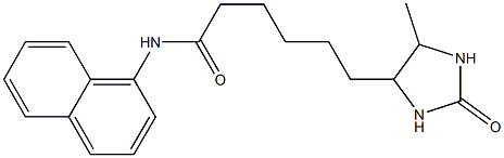 6-(5-methyl-2-oxoimidazolidin-4-yl)-N-naphthalen-1-ylhexanamide Structure