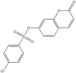 (2-oxochromen-7-yl) 4-chlorobenzenesulfonate 구조식 이미지