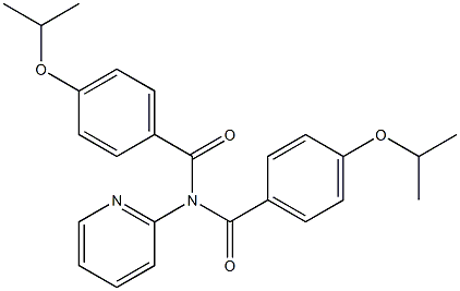 4-propan-2-yloxy-N-(4-propan-2-yloxybenzoyl)-N-pyridin-2-ylbenzamide Structure