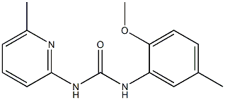 1-(2-methoxy-5-methylphenyl)-3-(6-methylpyridin-2-yl)urea Structure