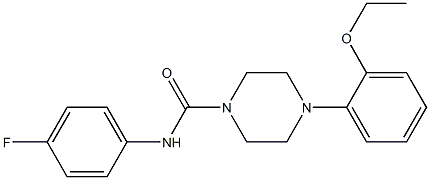 4-(2-ethoxyphenyl)-N-(4-fluorophenyl)piperazine-1-carboxamide 구조식 이미지