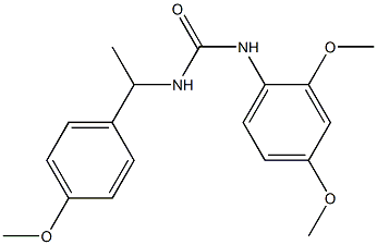 1-(2,4-dimethoxyphenyl)-3-[1-(4-methoxyphenyl)ethyl]urea 구조식 이미지