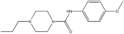 N-(4-methoxyphenyl)-4-propylpiperazine-1-carboxamide 구조식 이미지