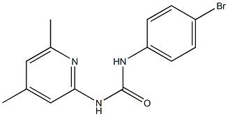 1-(4-bromophenyl)-3-(4,6-dimethylpyridin-2-yl)urea Structure