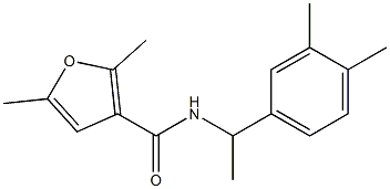 N-[1-(3,4-dimethylphenyl)ethyl]-2,5-dimethylfuran-3-carboxamide Structure
