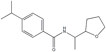 N-[1-(oxolan-2-yl)ethyl]-4-propan-2-ylbenzamide 구조식 이미지