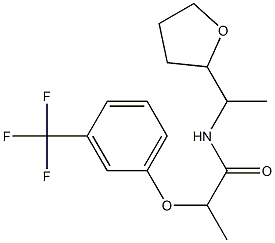 N-[1-(oxolan-2-yl)ethyl]-2-[3-(trifluoromethyl)phenoxy]propanamide Structure