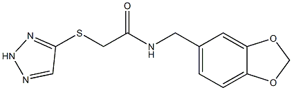 N-(1,3-benzodioxol-5-ylmethyl)-2-(2H-triazol-4-ylsulfanyl)acetamide Structure