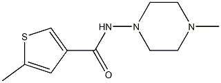 5-methyl-N-(4-methylpiperazin-1-yl)thiophene-3-carboxamide 구조식 이미지