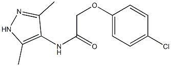 2-(4-chlorophenoxy)-N-(3,5-dimethyl-1H-pyrazol-4-yl)acetamide Structure