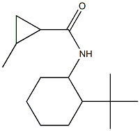 N-(2-tert-butylcyclohexyl)-2-methylcyclopropane-1-carboxamide 구조식 이미지