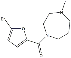 (5-bromofuran-2-yl)-(4-methyl-1,4-diazepan-1-yl)methanone Structure