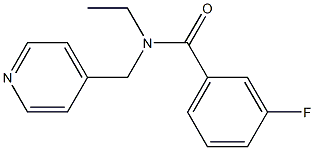 N-ethyl-3-fluoro-N-(pyridin-4-ylmethyl)benzamide Structure